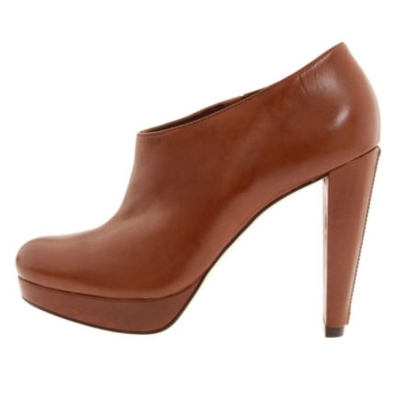 Cole Haan Nike Air Bootie Ankle Boots Brown Leather Size 6 7 7.5 9 9.5 Heels New - Picture 4 of 6